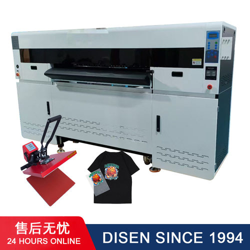 批量衣服图案印花DTF printer 1.2m大幅面8头i3200白墨烫画打印机