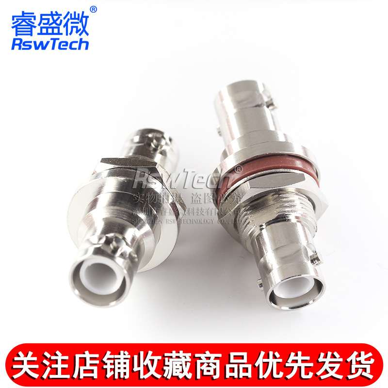 SHV5000V公头转SHV5000V公头带螺母固定防水垫圈高压转接头连接器