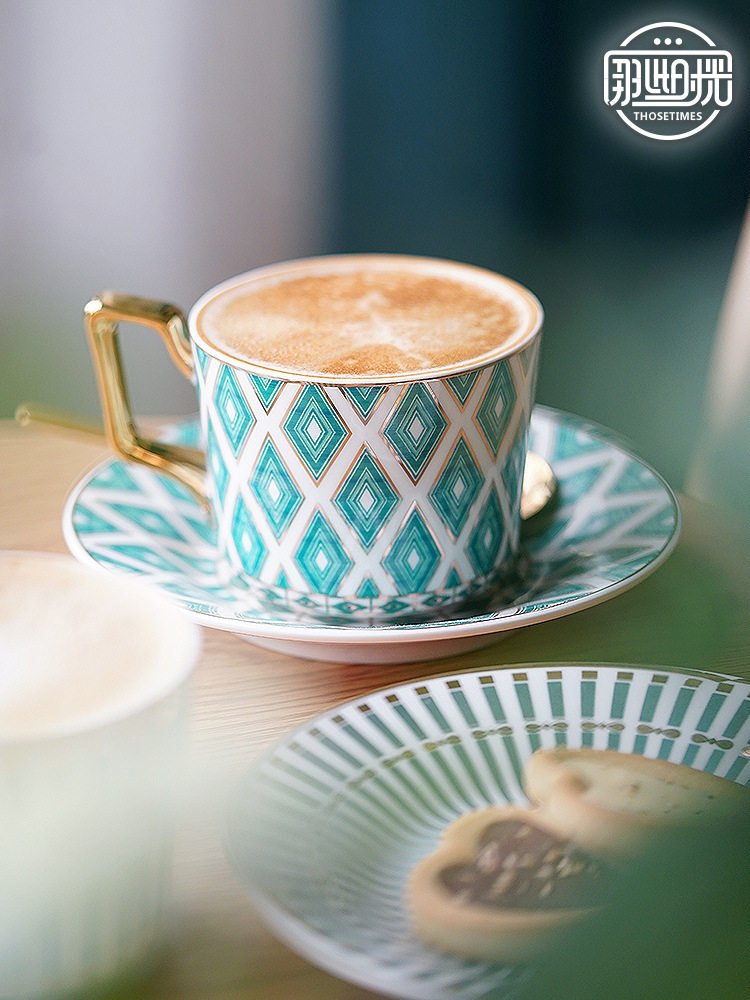 BK9K批发咖啡杯子套装精致陶瓷情侣杯一对马克杯轻奢下午茶杯茶具