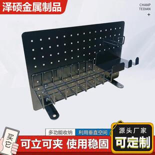 收纳隔板免打孔桌上置物架创意玄关收纳置物架 家用学习桌宿舍立式