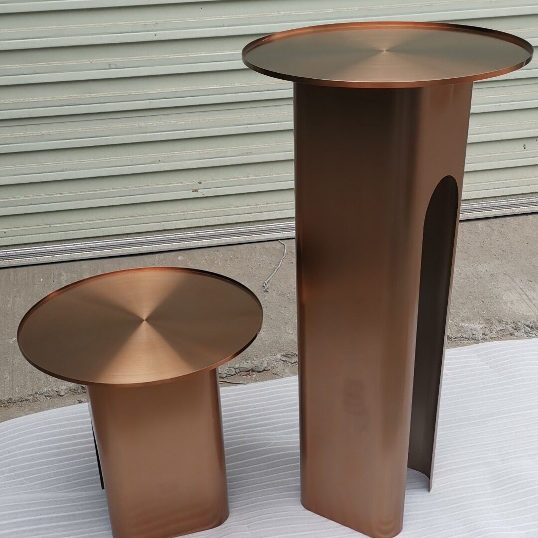 北欧小户型ins铁艺茶几简约卧室床头柜家用阳台轻奢客厅沙发边几