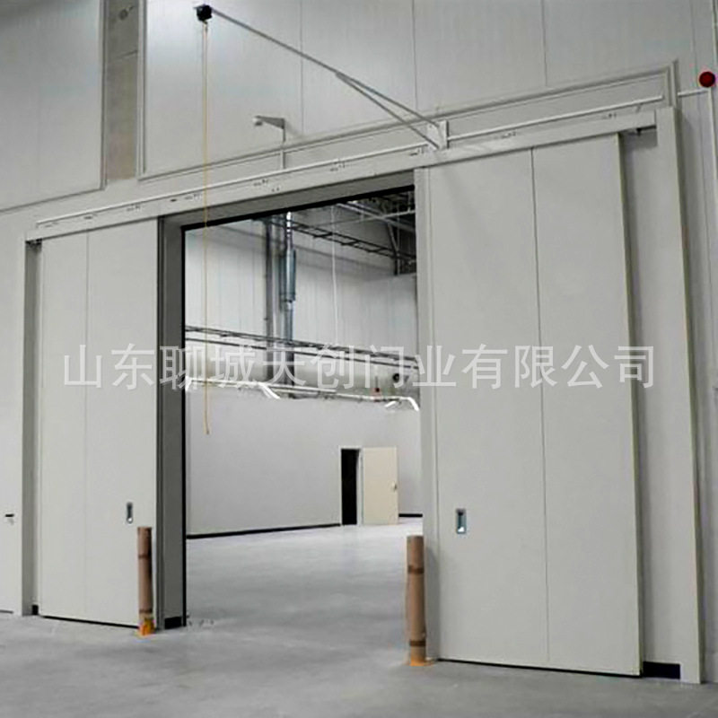 工业使用保温推拉门重型加厚门边电动双向开启抗风防盗整洁
