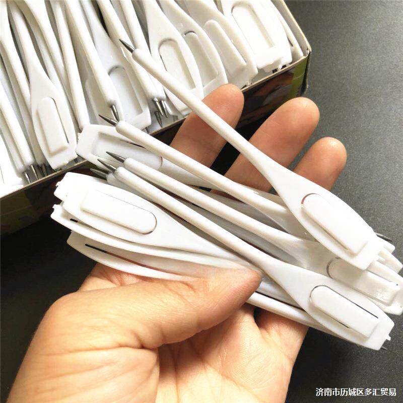 制作logo夹纸笔酒店用一次性签字笔客房用品便签笔小铅笔广告笔