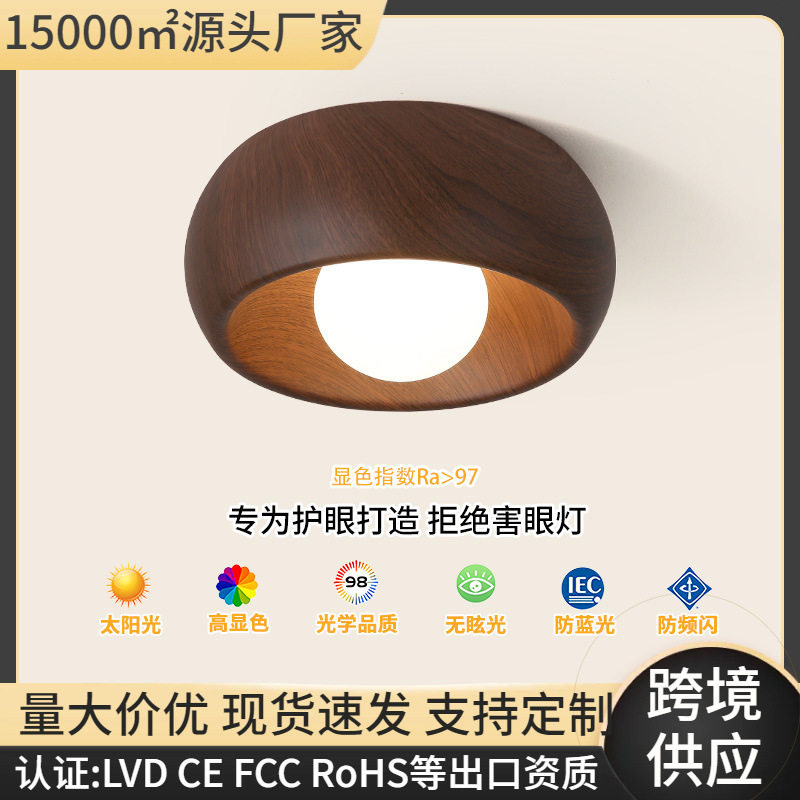 跨境玄关吸顶灯2024新款感简约现代灯具衣帽间阳台入户过道走廊灯