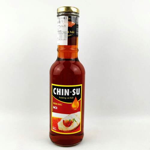 包邮越南原装进口金苏ChinSu三文鱼味鱼露500ml蘸料酱玻璃瓶香