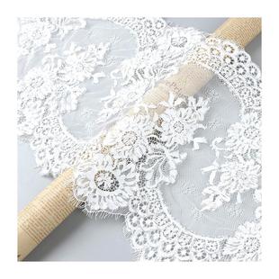 睫毛骨线蕾丝大花边立体骨线蕾丝花边无弹蕾丝花边辅料现货