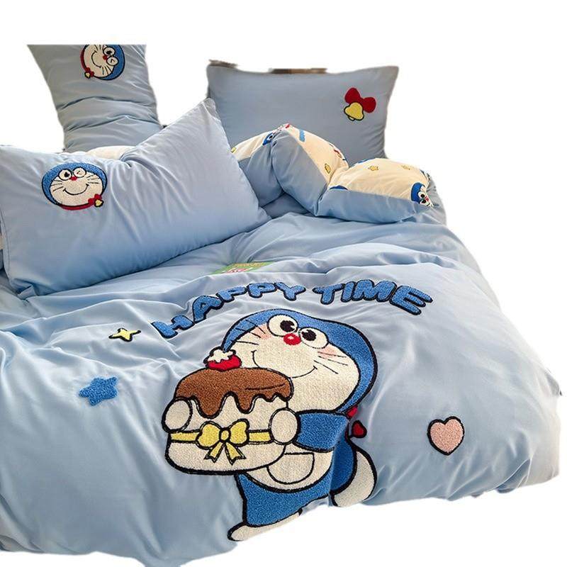 冬新款糯糯棉大版卡通云朵棉贴布绣四件套床单三件套床笠被套,床上用品,床品套件/四件套/多件套,淘宝优惠券,粉丝福利购,淘宝优惠卷
