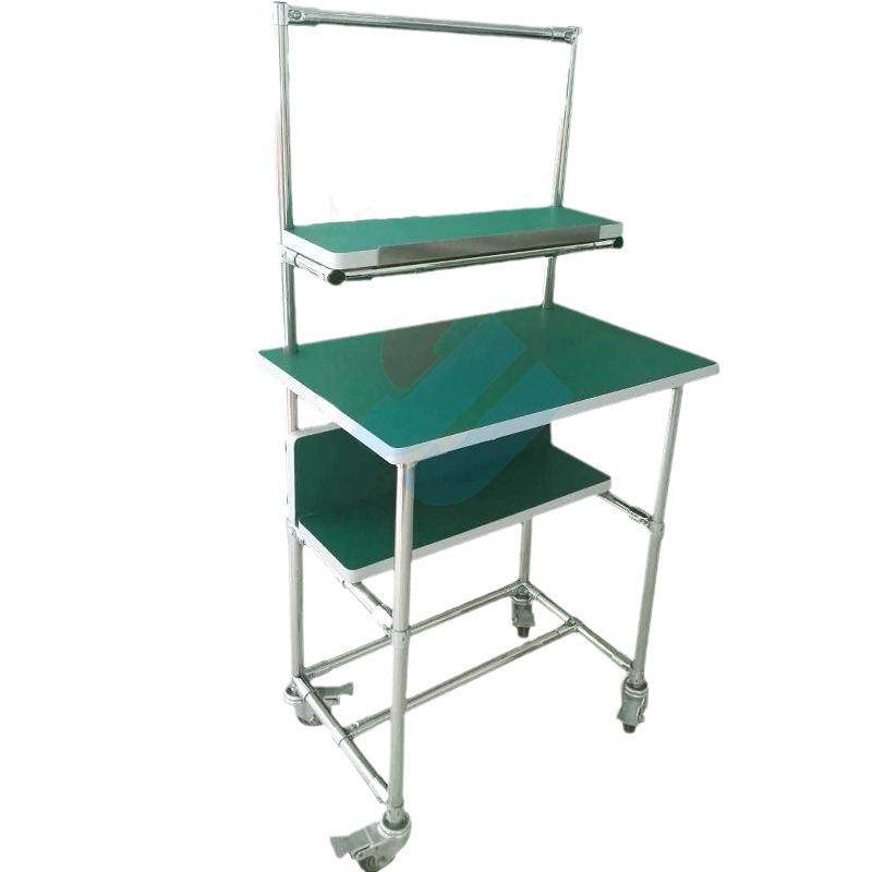 不锈钢货架201钢管仓储置物半成品缓存周转304精益管线棒架子