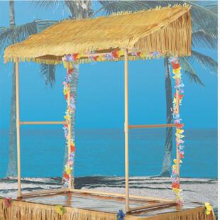 派对用品花链装 饰热带风格 饰酒吧屋顶 酒吧屋顶装 Tikibar组装