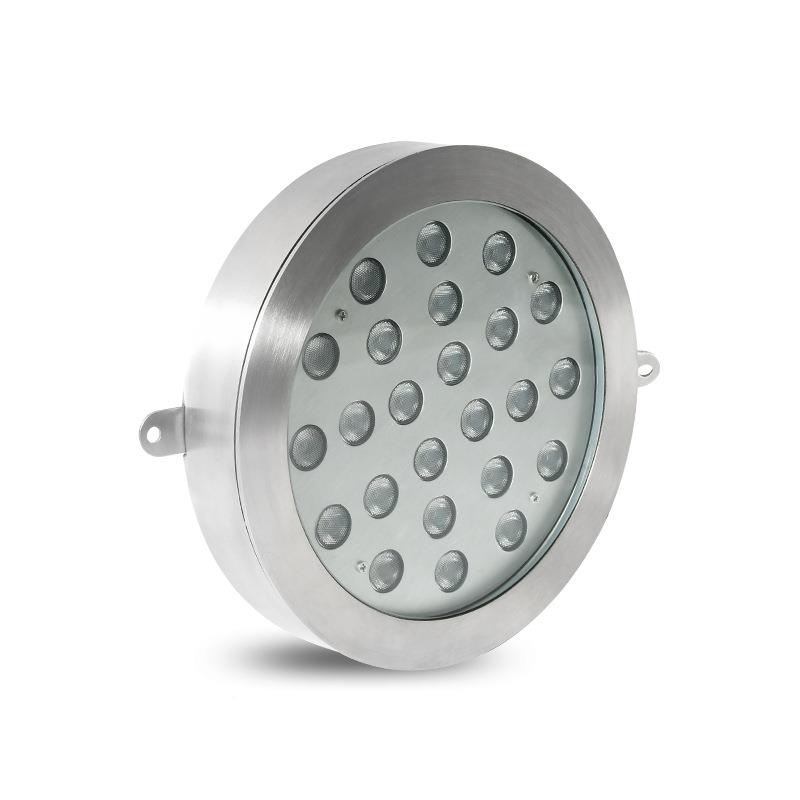 新款304不I锈钢防水P68水下水水灯七彩下壁灯AC12v大功率底泳池灯