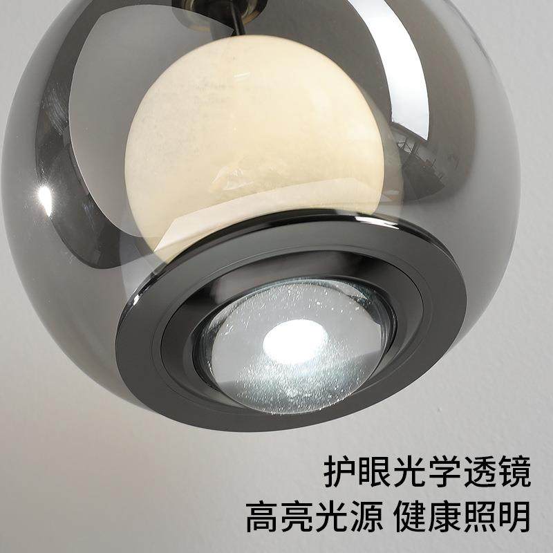 主卧床头小吊灯高级感玻璃可升降触摸控制卧室餐厅吧台氛围吊线灯,家装灯饰光源,智能吊灯,淘宝优惠券,粉丝福利购,淘宝优惠卷