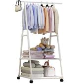 挂衣架简约衣架落地卧室置物架家用北欧房间大理石移动衣帽架收纳