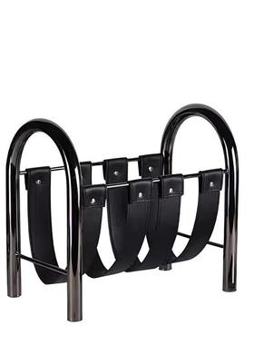 现代轻奢金属皮质杂志架书刊架家居摆件书架样板间设计师软装饰品