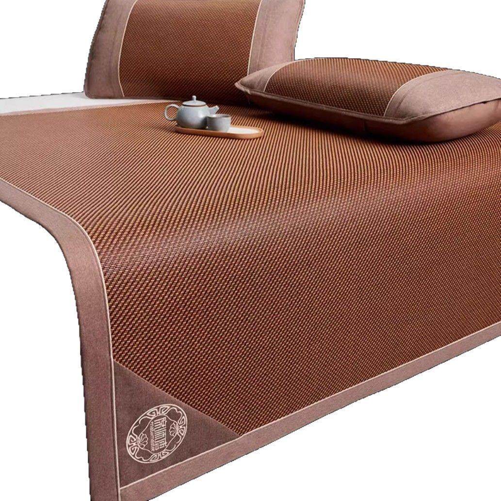 厂家直销天然艾草藤席凉席床垫双面夏天冰丝席子家用折叠夏季床笠,床上用品,藤席,淘宝优惠券,粉丝福利购,淘宝优惠卷