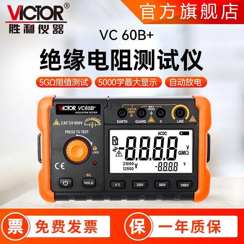 胜利兆欧表60B+1000V绝缘电阻测试仪绝缘电阻表绝缘电阻测试仪