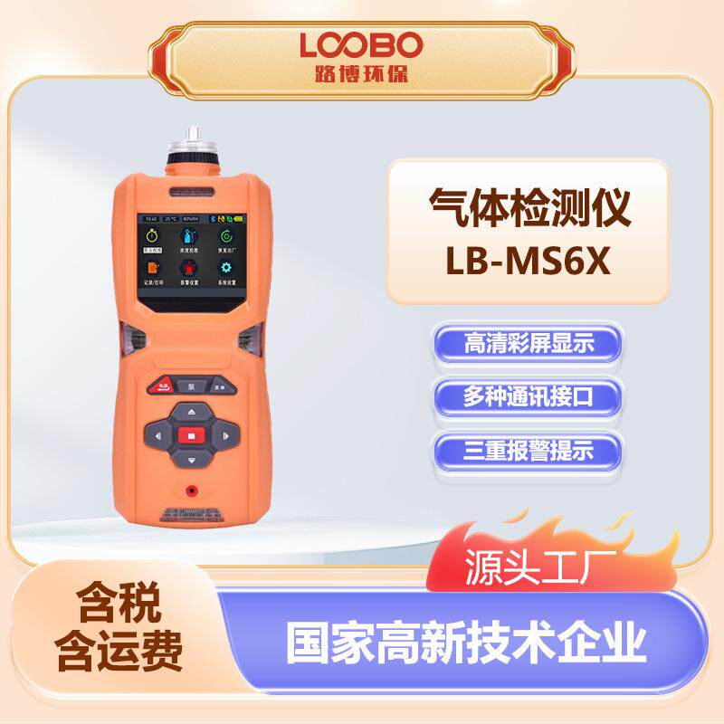 便携式气体检测仪LB-MS6X持久续航多种通讯接口泵吸气体分析仪