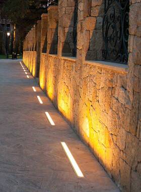 户外埋地洗墙灯条形led地灯地槽灯嵌入式户外灯长条24v地埋灯现货