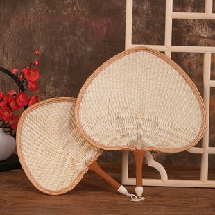 手工编织蒲扇老式 包边家用大藤扇夏日纳凉便携随身宝宝婴儿小扇子