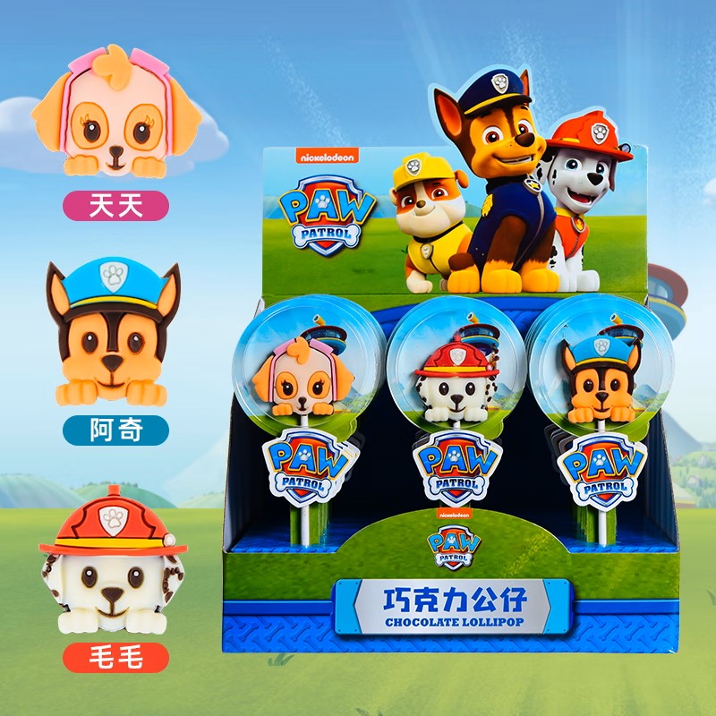 巧力美公仔巧克力棒棒糖礼物