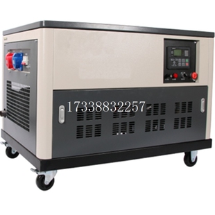 380V单三相EF20000TE 15KW静音汽油发电机组18KVA车载便携220V