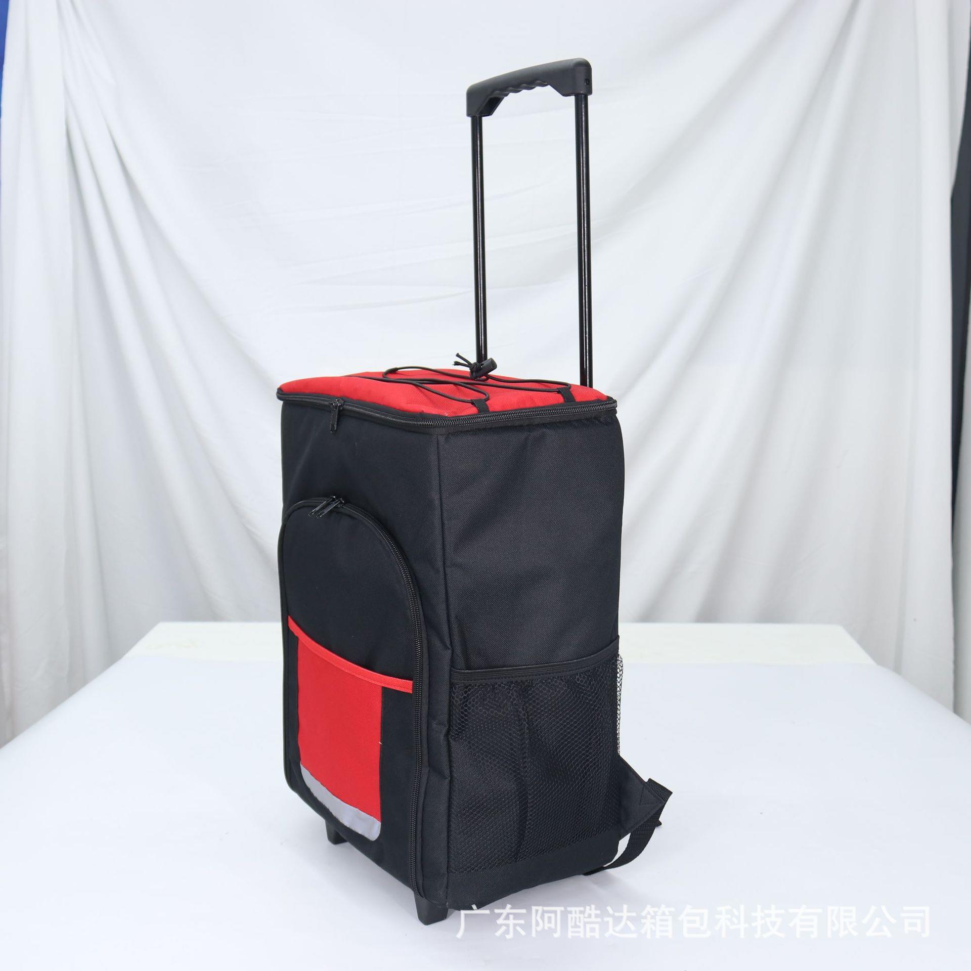 定制大容量户外冷藏野餐包多功能伸缩折叠冰袋商用露营拉杆冰包图片