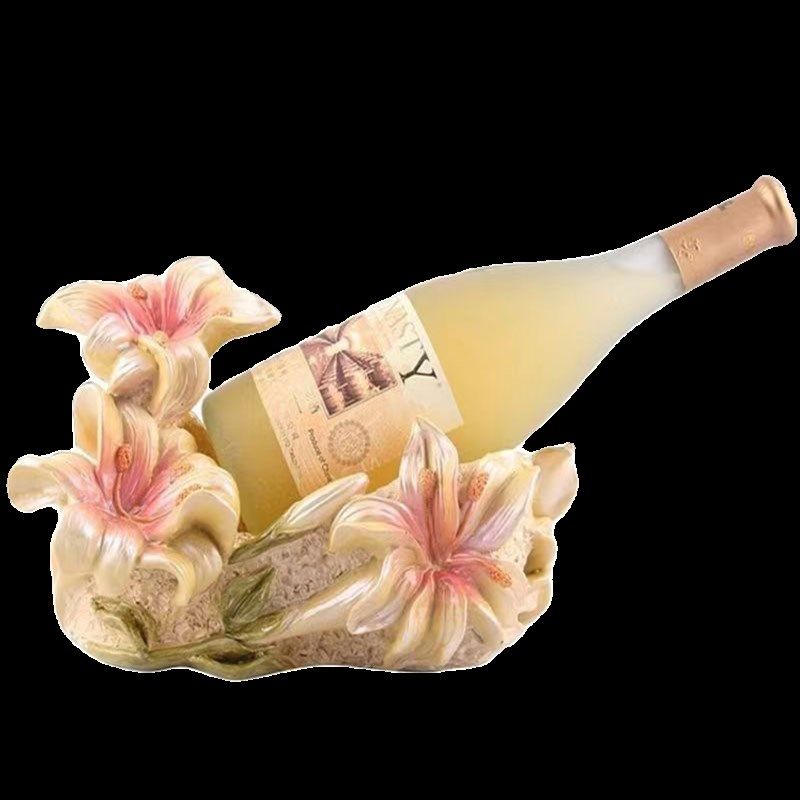 中式欧式百合花酒架摆o件家居饰品客厅玄关桌面酒柜摆设软装装饰,家居饰品,桌面摆件,淘宝优惠券,粉丝福利购,淘宝优惠卷