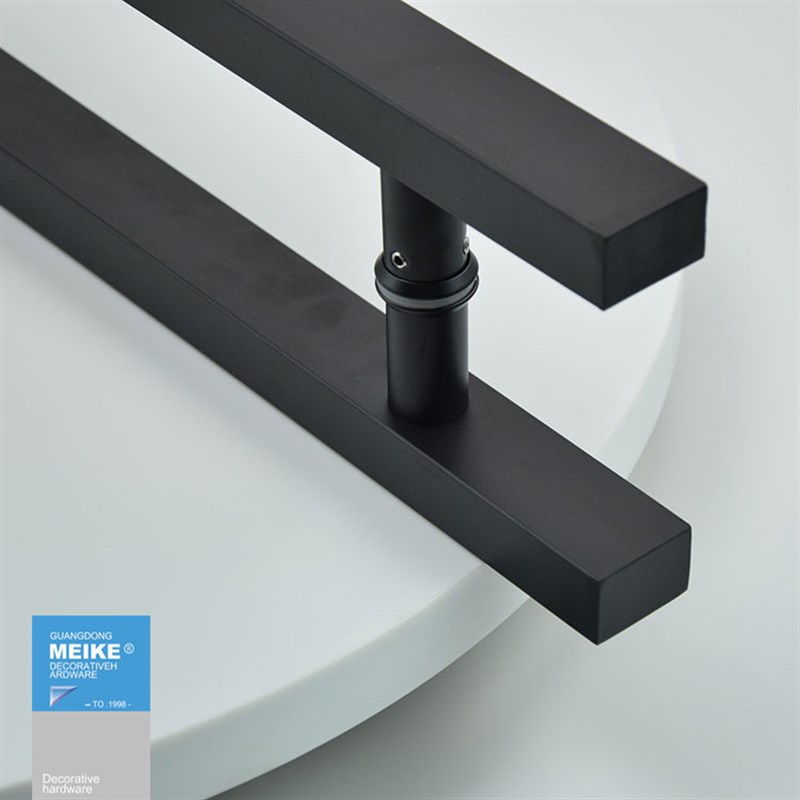 特厚不锈钢方管玻璃门拉手 磨砂A黑色大门实木门扶手 浴室门长把