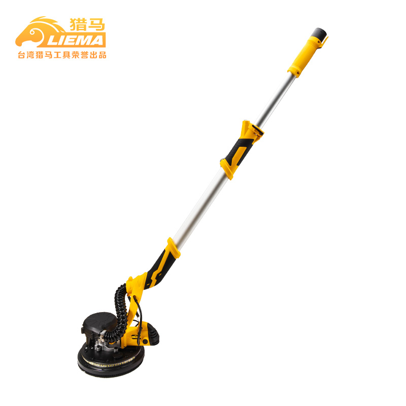 猎马长杆墙面打磨机砂纸机打腻子手持式墙壁砂皮T机抛光工具双灯