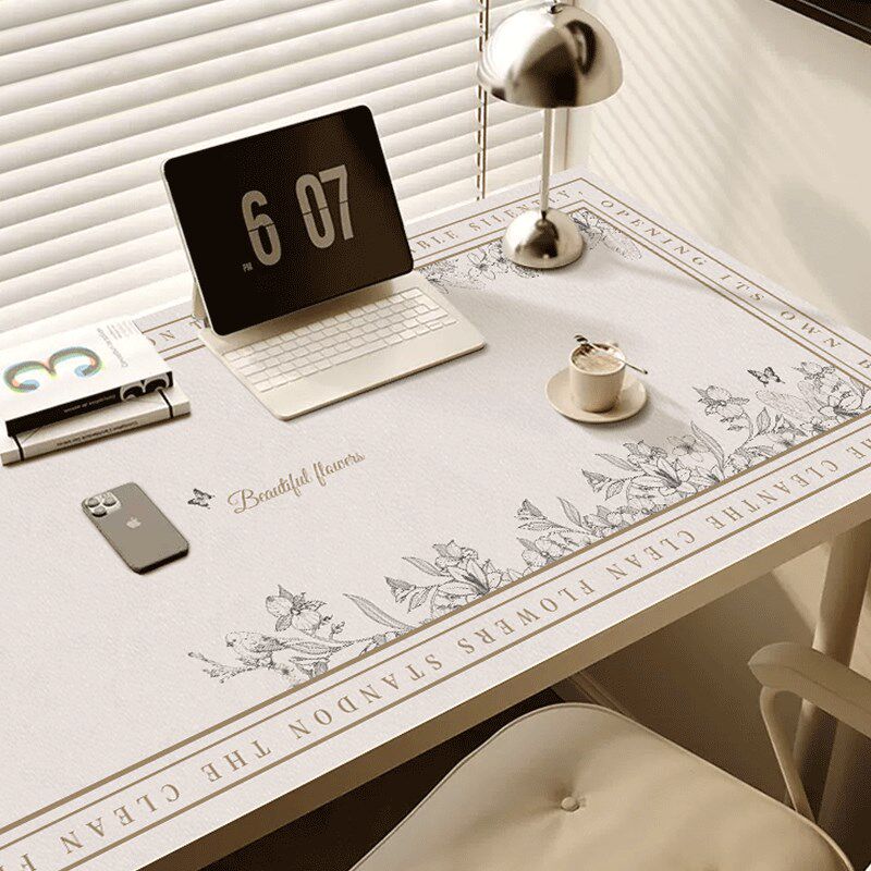 书桌垫轻奢高级感学生电脑桌面z防油防水皮革桌垫可裁剪写字台桌