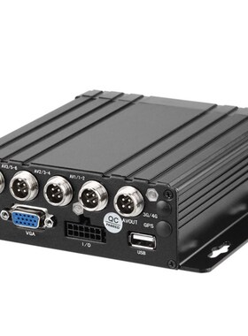 AHD720P960P车载r录像机4路监控录像 4G远程定位车载监控录像卡机