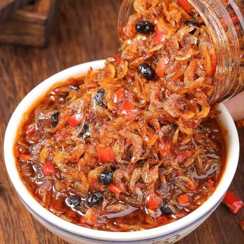 青春沂蒙真材香辣虾米酱下饭菜海鲜拌饭拌面酱湖南特产即食虾仁