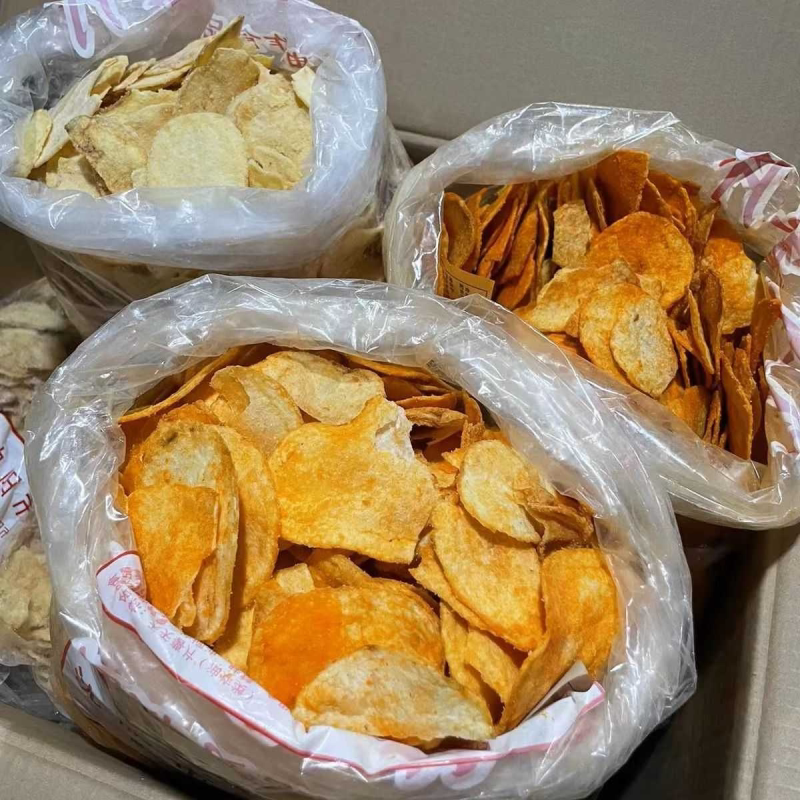 东北老式薯片手工原切网红小吃甜咸辣童年散装解馋土豆片休闲宿舍