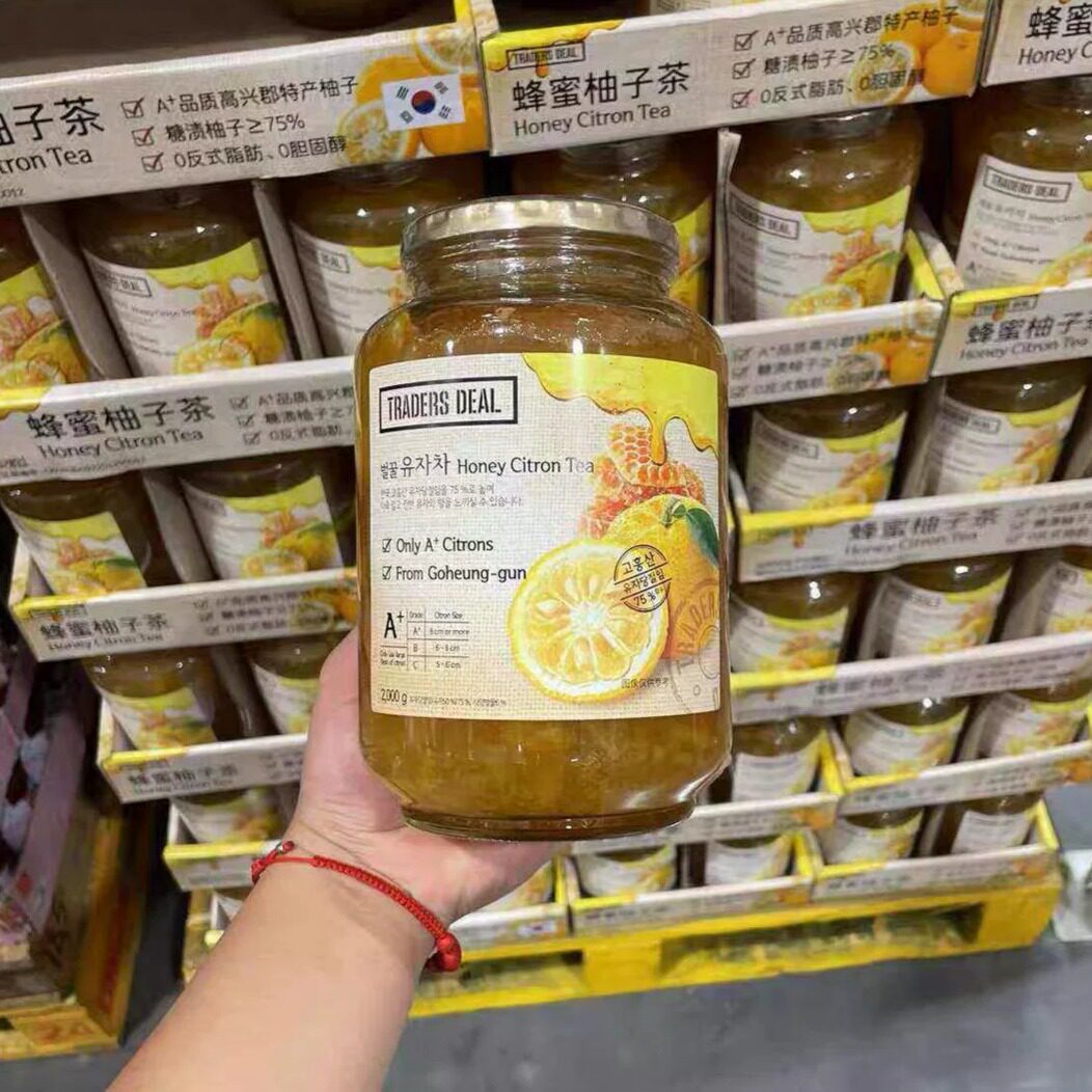 山姆MM韩国进口蜂蜜柚子茶调味茶冲调饮品面包抹酱代购官方旗舰店