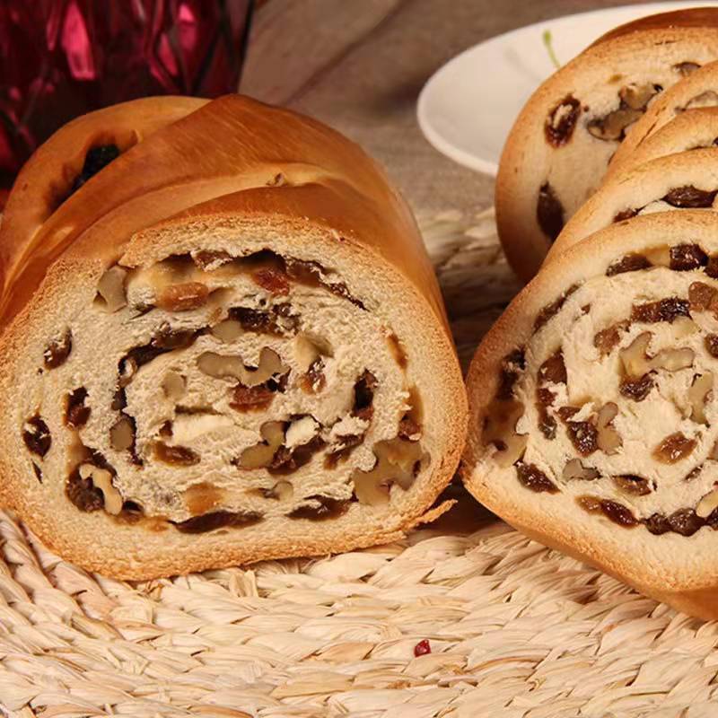 俄罗斯风味大列巴面包坚果仁有糖无蔗糖早餐黑麦糕点
