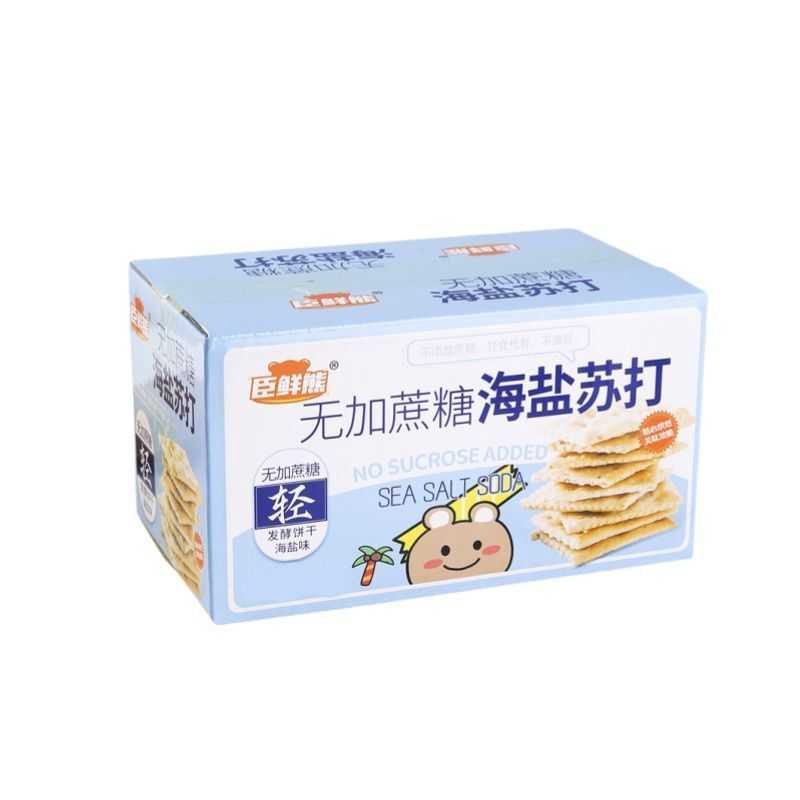 无加蔗糖海盐苏打饼干牛奶苏打咸味零食饱腹解馋独立包装