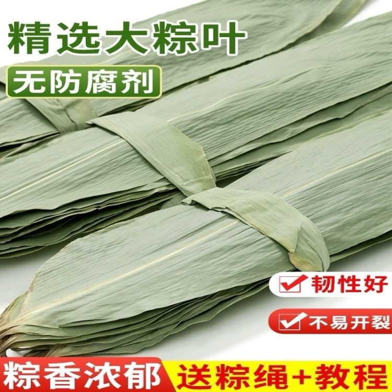 干粽子叶粽子叶正宗新粽叶家用干叶箬叶大粽叶商用叶子甩卖