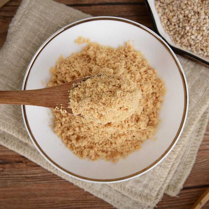 现磨炒熟纯白芝麻粉仁脱皮商用家用调料厨房烧烤烘焙干吃超细即食