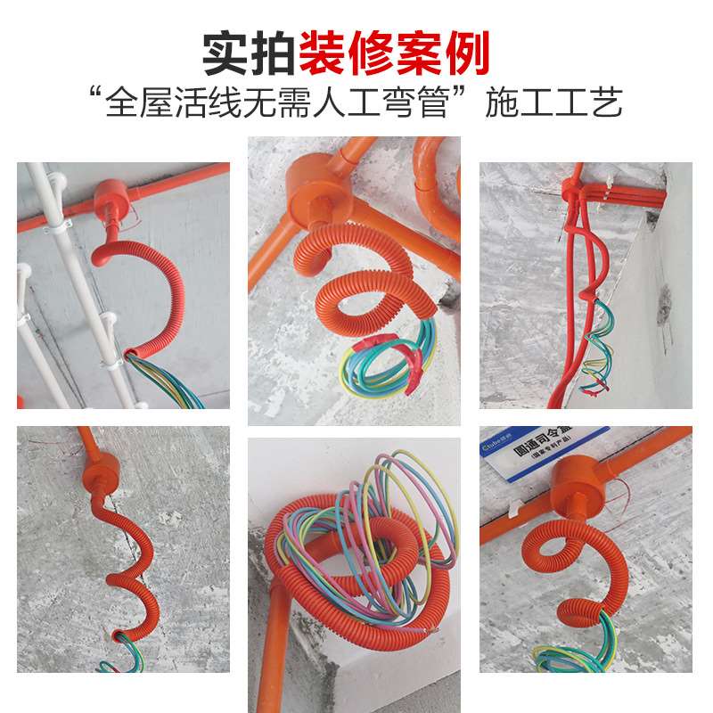 p直c线管波纹管连接器q配料接头4分20mm穿电线套管v接线管塑件