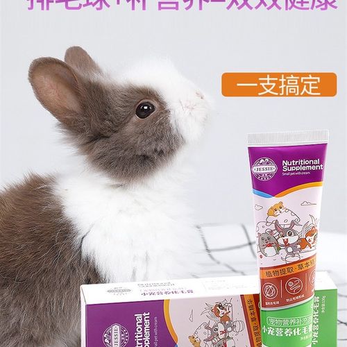 洁西化毛膏木瓜排毛膏营养膏 兔子龙猫荷兰猪仓鼠毛球症130克