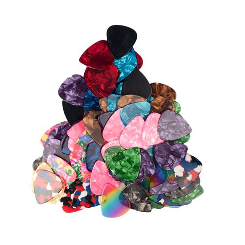 极速100PCS Guitar Picks  Plectrum Various Colors 6 thickness