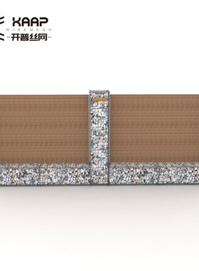 KAAPGN品牌4mm镀锌丝75x75mm网孔电焊石笼景观花坛围墙(定制品)