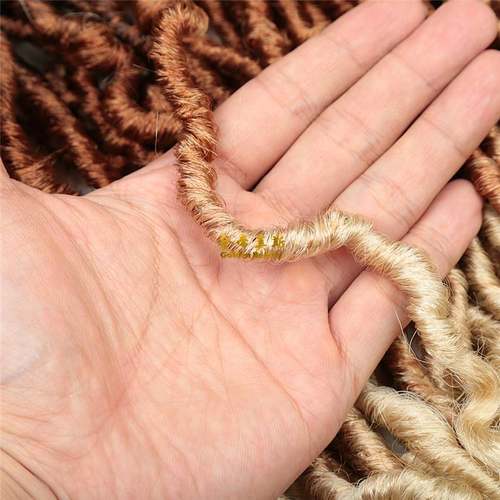 -African long curly hair up and down curly tail