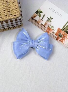 新春款女儿童韩版後脑勺发夹头饰日系风蝴蝶结鸭嘴夹发夹发夹syxl