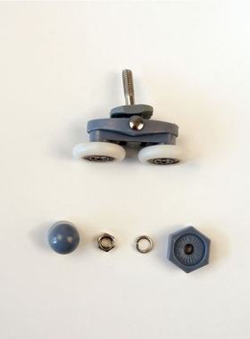 4Pcs/Set Grey Plastic Nylon Adjustable Double Swinging Pulle