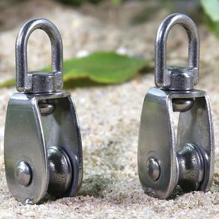 行车滑轮 万向滑轮 钢丝绳滑轮吊轮 单滑轮u型滑轮 304不锈钢滑轮