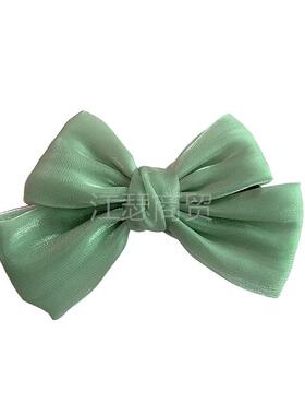 儿童丸子头盘发神器高马尾抓夹大号小女孩蝴蝶结发夹发夹头饰syxl