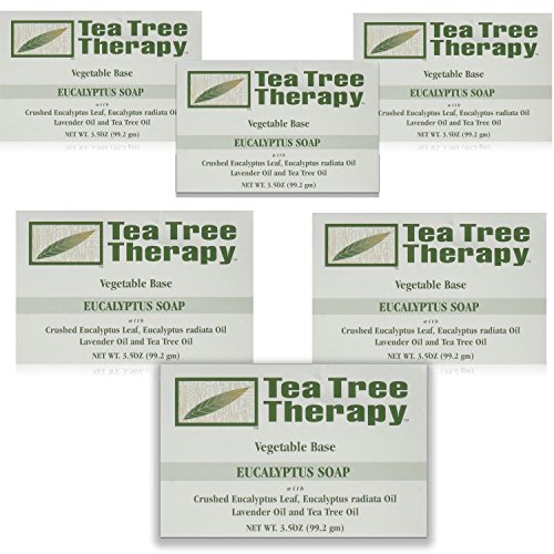 Tea Tree Therapy Vegetable Base Bar Soap  Eucalyptus  6 Coun