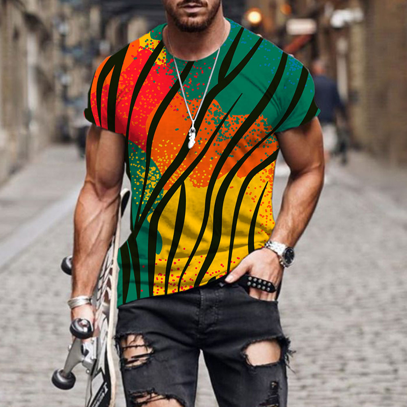 Leopard print series 3D Print T Shirt Unisex Fashion Casual