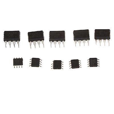 10Pcs SOP-8 DIP-8 AT 24C01 24C02 24C04 24C08 24C16 24C01N
