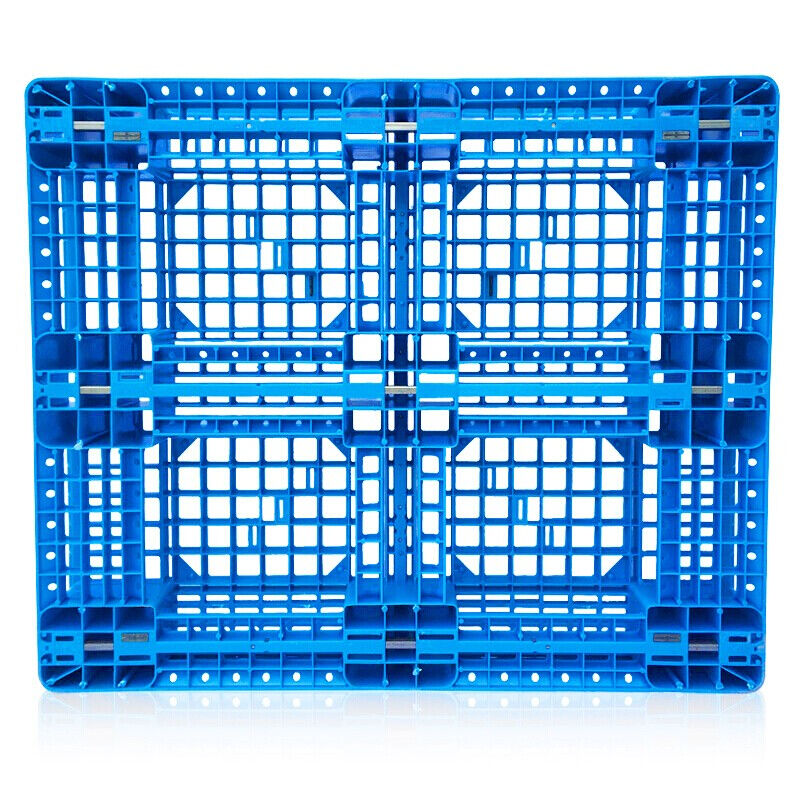 鸣固物流塑料托盘叉车仓库垫板田字长方形仓库防潮托盘卡板蓝色网